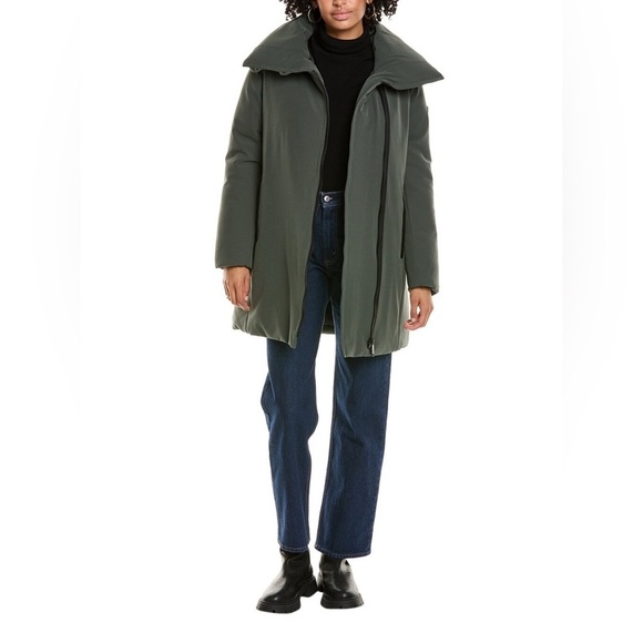 NEW Sam Edelman Asymmetrical Puffer Coat - Picture 2 of 5